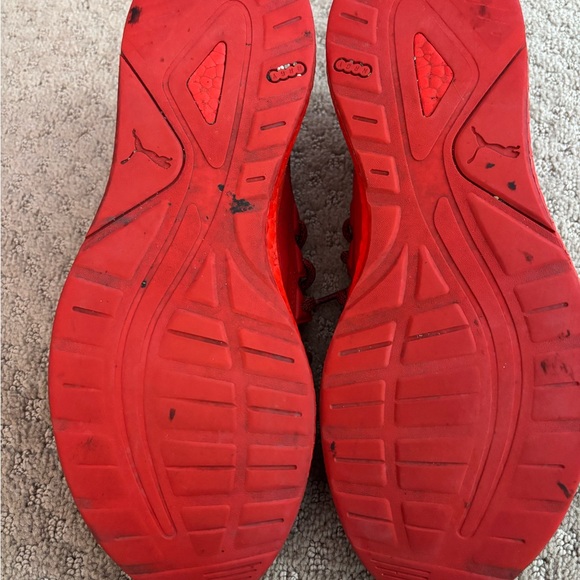 Puma Red Knit Sneakers - Picture 5 of 6